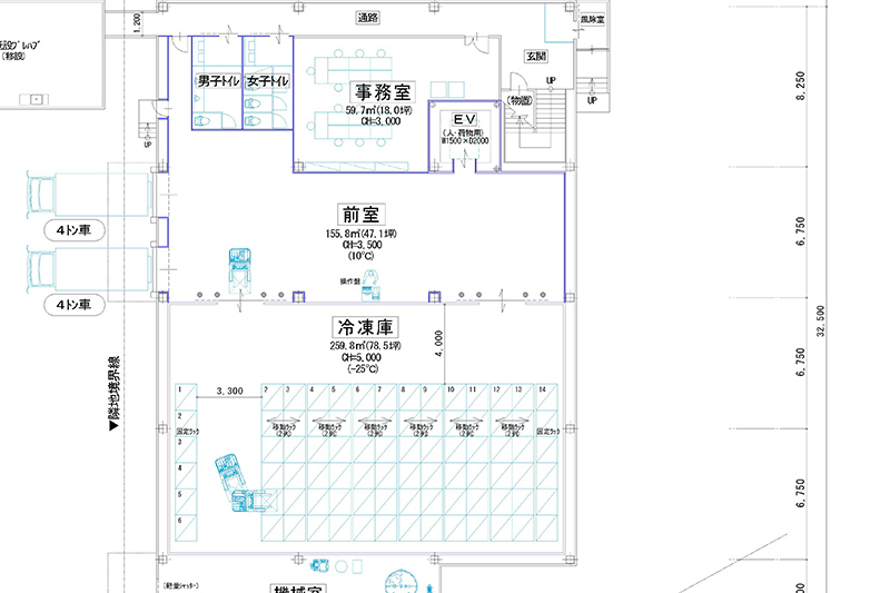 自動ラック倉庫（冷凍-25度）（参考）